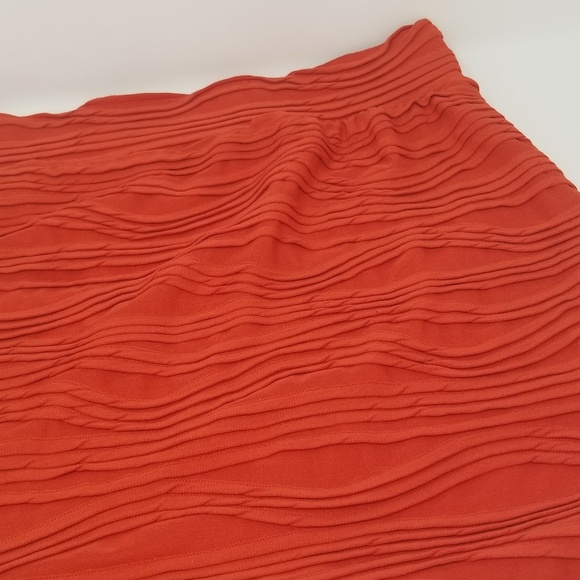 ANTHROPOLOGIE | Sparkle &  Fade melon red skirt - Picture 3 of 9